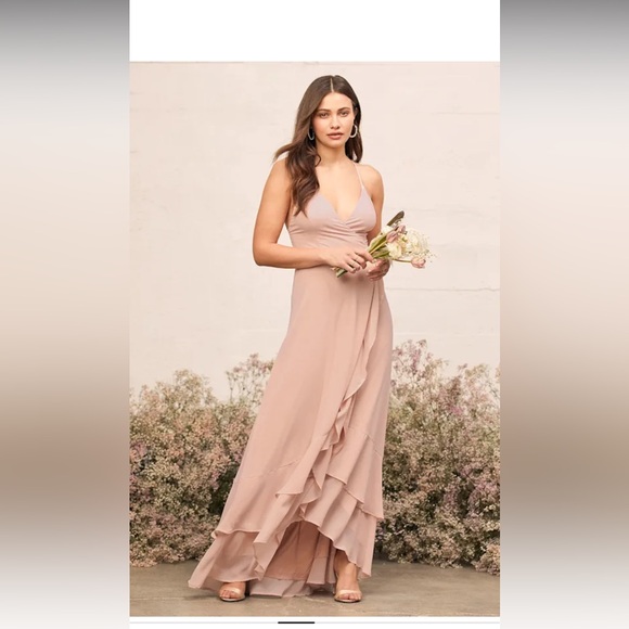 Lulu's Blush High Low Dress - Picture 7 of 16